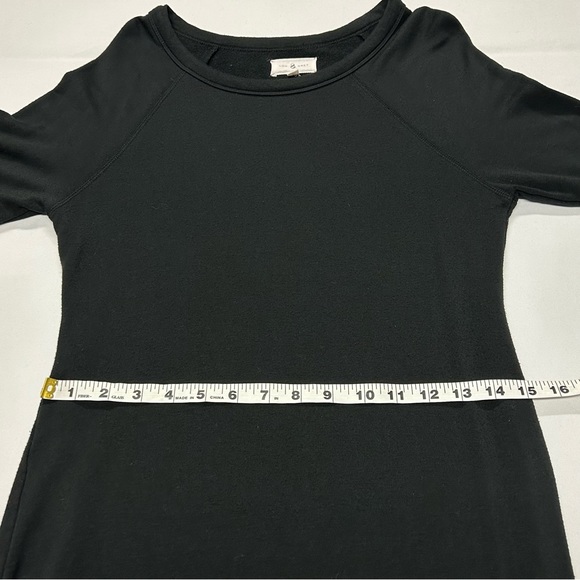 Lou & Grey Womens Long Sleeve Midi Dress Size S Jersey Knit Popover Career Black - Picture 6 of 11